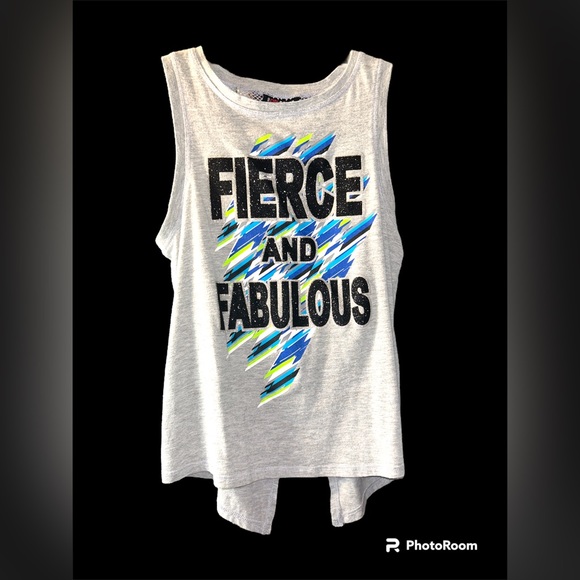 #GIRLSQUAD GREY WORKOUT TANK TOP SIZE 14 - Picture 1 of 4